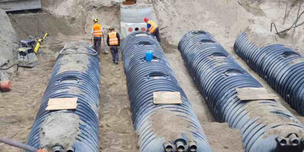 Budowa zewnętrznych sieci w Thule Grupe