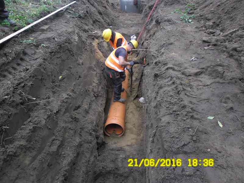 Przebudowa sieci wodociągowych, kanalizacji sanitarnych i przepompowni ścieków w Złotowie