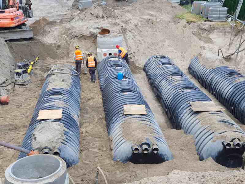 Budowa zewnętrznych sieci w Thule Grupe