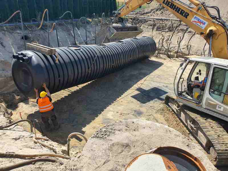 Budowa zewnętrznych sieci w Thule Grupe