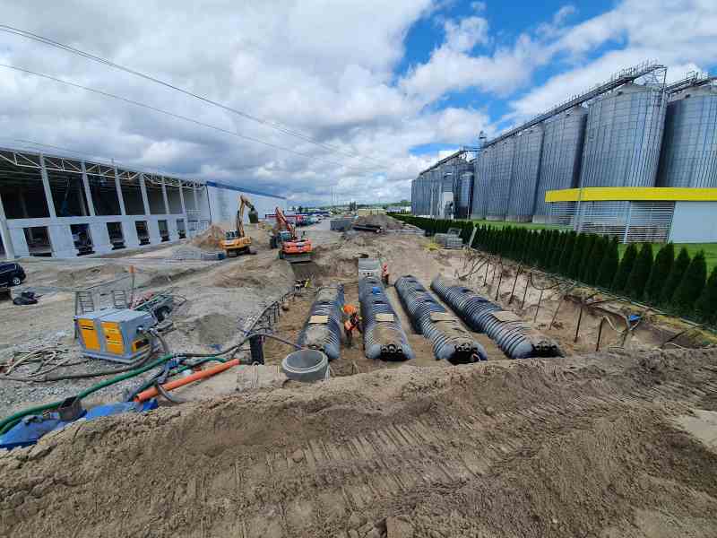 Budowa zewnętrznych sieci w Thule Grupe