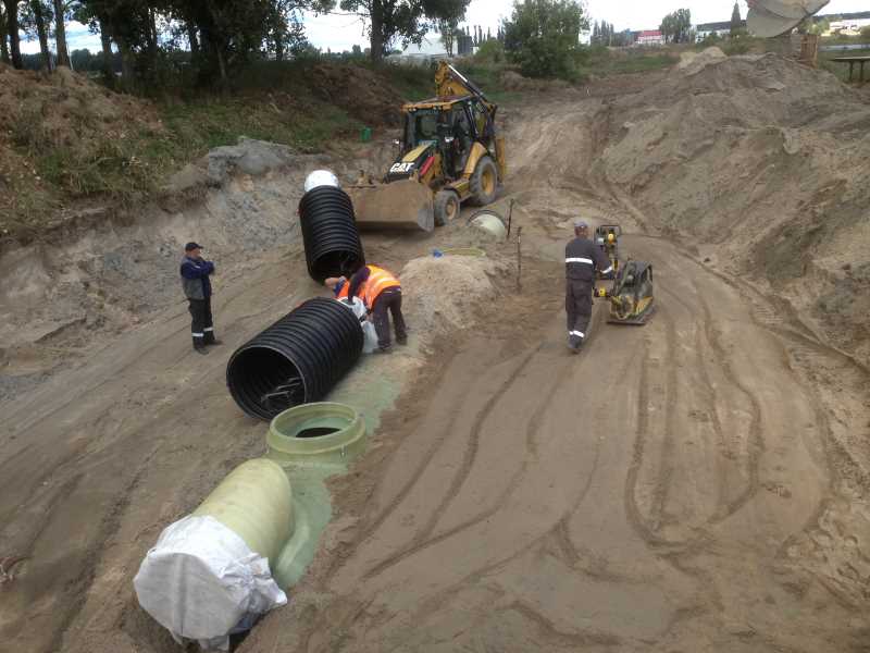 Budowa sieci kanalizacji deszczowej w ul. Wawelskiej-Walki Młodych w Pile etap II
